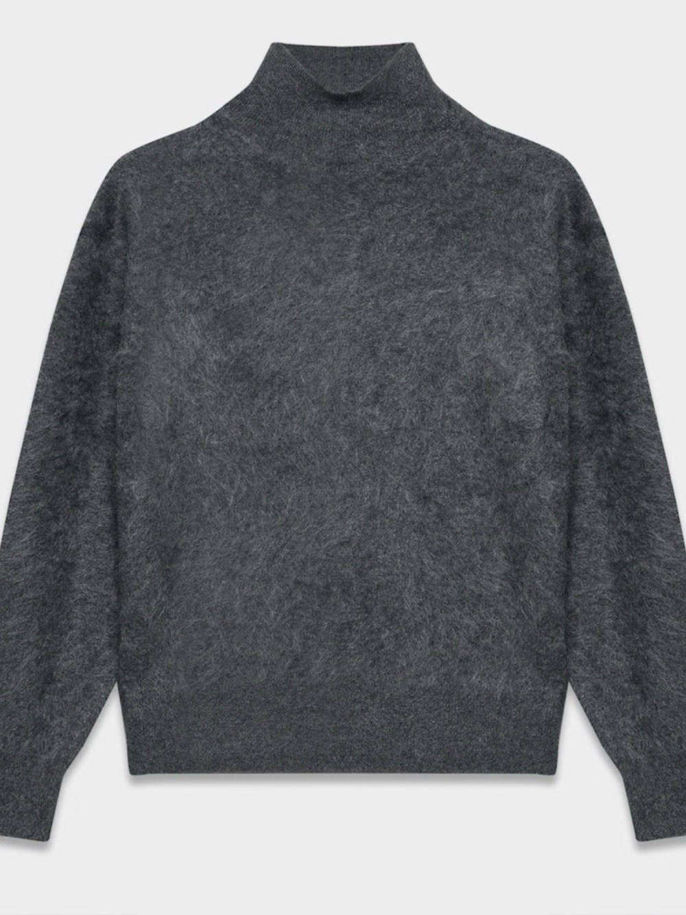 Aritzia brushed cashmere relaxed mock neck